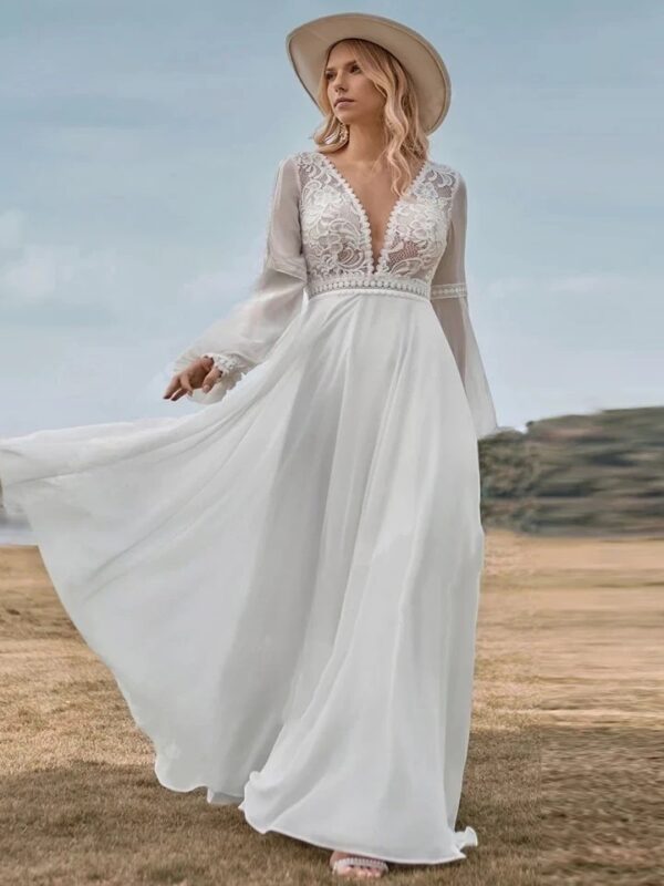Robe de Mariée Bohème Clarté Sauvage