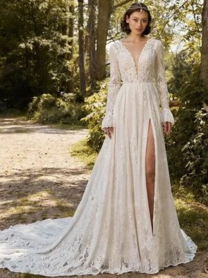 Robe de Mariée Bohème Lueur Enchantée