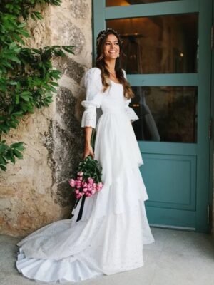 Robe de Mariée Bohème Étreinte d’Ivoire