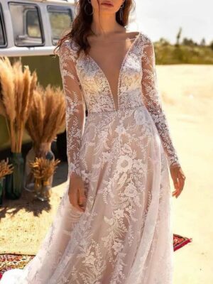 Robe de Mariée Bohème Songe Silencieux