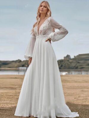 Robe de Mariée Bohème Clarté Sauvage
