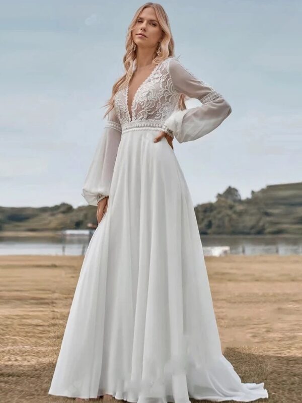 Robe de Mariée Bohème Clarté Sauvage