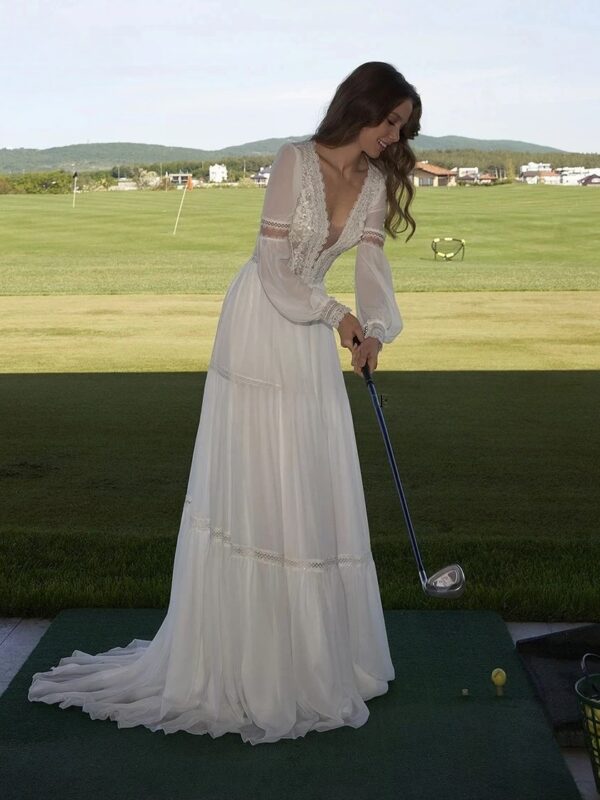 Robe de Mariée Bohème Nuance Pastelle