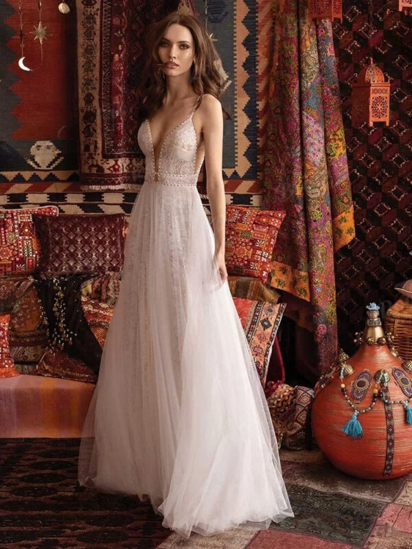 Robe de Mariée Bohème Souffle de Liberté