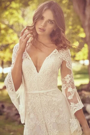 Robe de Mariée Bohème Danse de Pétales