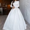 SoDigne A-line Satin Simple Wedding Dresses O-neck Full Sleeves Appliques Bridal Dress Long Bridal Gown 2025 Customized 7 S21481f1e328d4de5942f99c42eddbc92X Cropped