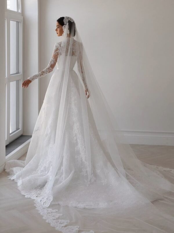 SoDigne A-line Lace Wedding Dress Sweetheart Full Sleeves Bride Dresses 2025 Long Bridal Gowns vestidos de novia Customized – Image 2