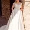 Classic Off the Shoulder Wedding Dresses Plus Size A-Line Bride Gowns Back Lace-up Appliques Sweep Train Satin Robe De Mariee 5 S7843e1f9c4a14e5992cfbf75021d7ea0w Cropped