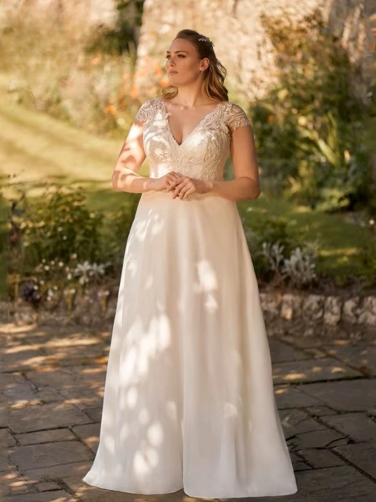 Robe de Mariée Bohème Femme Ronde 1 Robe de Mariée Bohème Femme Ronde