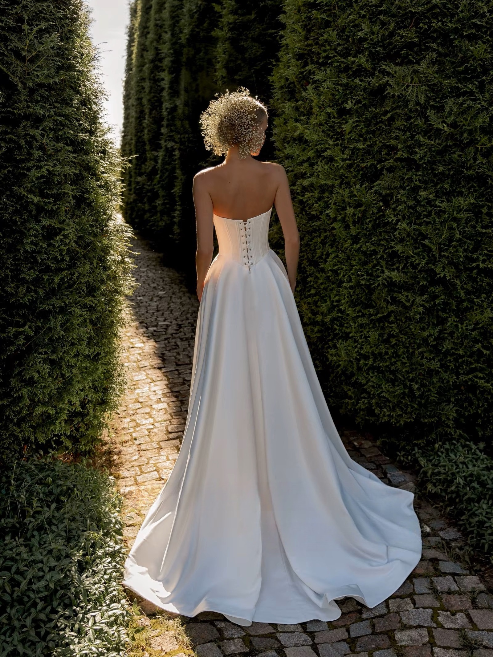 SoDigne A-line Satin Simple Wedding Dresses V-neck Sleeveless Bridal Dress 2025 Long Wedding Gown Robe De Mairee Customized 2 SoDigne A-line Satin Simple Wedding Dresses V-neck Sleeveless Bridal Dress 2025 Long Wedding Gown Robe De Mairee Customized – Image 2