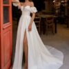 SoDigne Modern Satin Wedding Dresses Sweetheart A-line Elegant Bridal Dress Boho Split Lace Up Wedding Gown Robe De Mairee  9 Sdd188f9f8b5d4a97b1b0b42c0d06ca706 Cropped