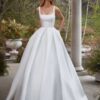 SoDigne Simple Wedding Gowns Elegant Satin A Line Bride Dress Spaghetti strap Backless Bridal Dress Wedding Dress Customized 5 A3d2af9dbd65446f197f732d159885a58P Cropped