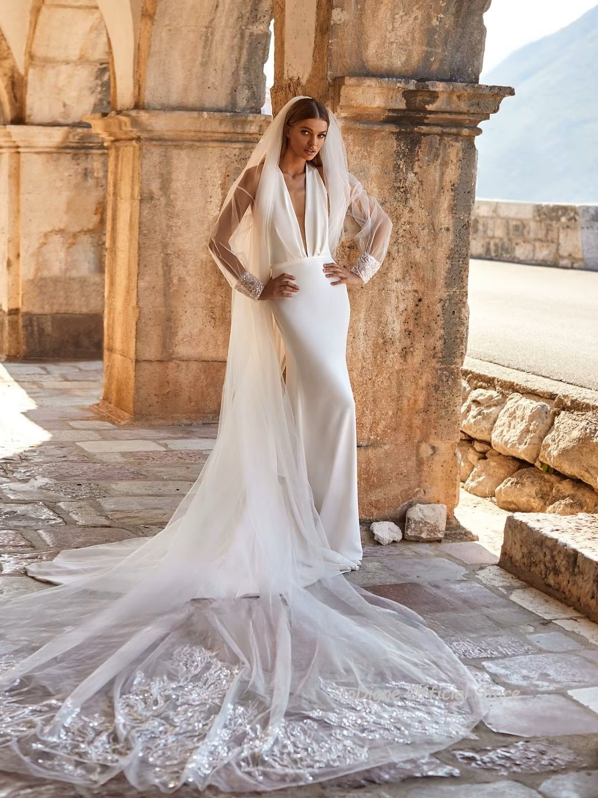 SoDigne Mermaid Satin Simple Wedding Dress Halter Sleeveless Bride Dresses Long Elegant 2025 Bridal Gown Vestido De Noiva 2 SoDigne Mermaid Satin Simple Wedding Dress Halter Sleeveless Bride Dresses Long Elegant 2025 Bridal Gown Vestido De Noiva – Image 2