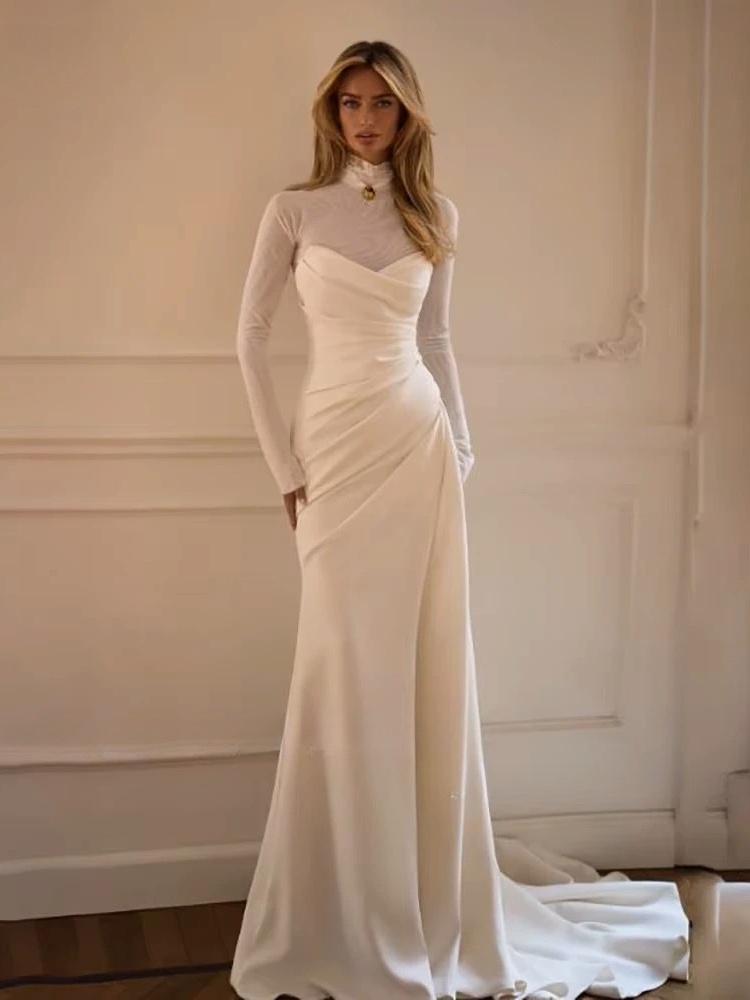 LORIE Mermaid Sweetheart Wedding Dress Strapless Bride Gown Detachable Train Bride Dress Corset Bridal Dress vestidos de novia 1 LORIE Mermaid Sweetheart Wedding Dress Strapless Bride Gown Detachable Train Bride Dress Corset Bridal Dress vestidos de novia