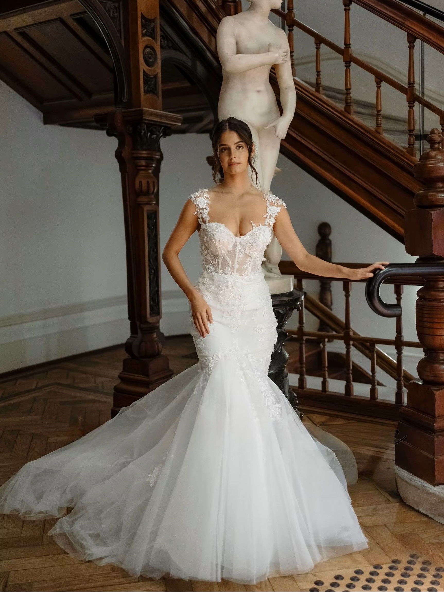 SoDigne Mermaid Boho Tulle Wedding Dresses Sweetheart Sleeveless Appliques Bridal Dress 2025 Long Wedding Gown Robe De Mairee 3 SoDigne Mermaid Boho Tulle Wedding Dresses Sweetheart Sleeveless Appliques Bridal Dress 2025 Long Wedding Gown Robe De Mairee – Image 3