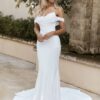 Bigday Pleat Mermaid Wedding Dress Off The Shoulder Sweetheart Backless Sweep Train Bridal Gown Vestidos De Noiva Customized