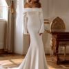 Modern Long Sleeves Mermaid Wedding Dress 2025 Off The Shoulder Pleat Open Back Train Bridal Gown Vestido De Noiva Customized 7 S1d1676b929c94181b319ee742d7c6d61k Cropped