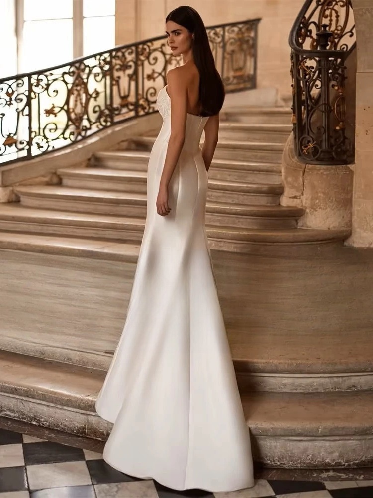 Elegant Appliqued Mermaid Wedding Dresses 2025 Boat-Neck Lace Open Back Sleeveless Bridal Gown Vestidos De Noiva Customized 2 Elegant Appliqued Mermaid Wedding Dresses 2025 Boat-Neck Lace Open Back Sleeveless Bridal Gown Vestidos De Noiva Customized – Image 2