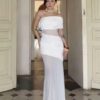 LORIE Lace Beach Wedding Dresses Strapless A-Line Satin Bride Gown Illusion Princess Bridal Dress vestidos de novia Customized 8 S3c087e43542241718be0fac1559308dfR Cropped