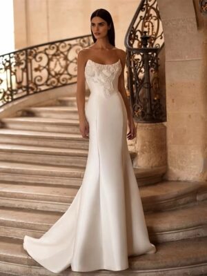 Elegant Appliqued Mermaid Wedding Dresses 2025 Boat-Neck Lace Open Back Sleeveless Bridal Gown Vestidos De Noiva Customized
