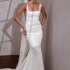 Elegant Mermaid Wedding Dresses Women Spaghetti Strap Open Back Square Collar Bridal Gown Train Vestidos De Noiva Customized 5 S6f4722d29eae43f4864a981c127e2536j Cropped