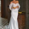 Elegant Sweetheart Mermaid Wedding Dress Women White Off The Shoulder Open Back Bridal Gown Train Vestidos De Novia Customized 5 S757ac5473dc146388b9c1fb55f27e4365 Cropped