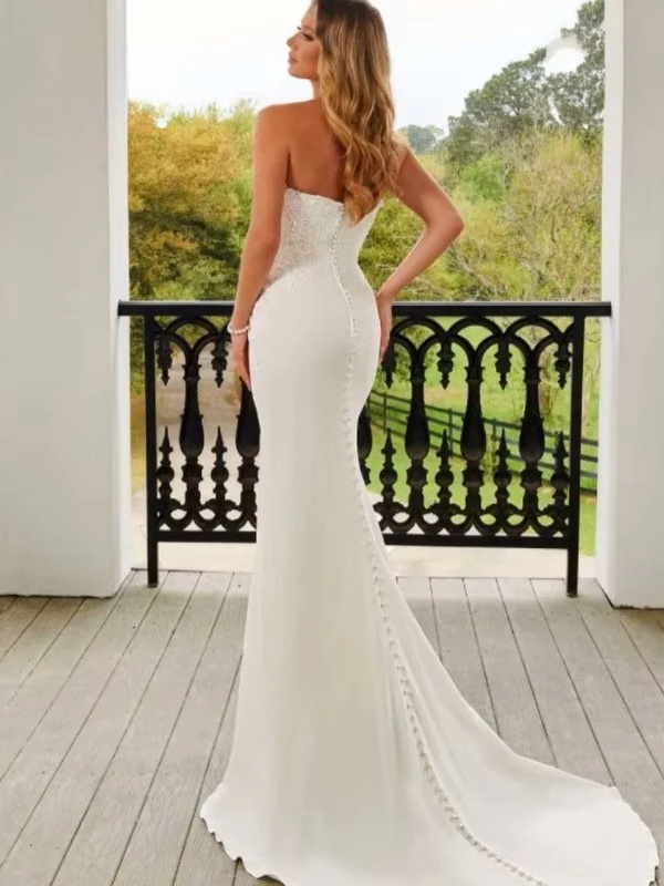 BIGDAY Sweetheart Mermaid Wedding Dresses Women Lace Open Back Off The Shoulder Bridal Gown Train Vestidos De Novia Customized 2 BIGDAY Sweetheart Mermaid Wedding Dresses Women Lace Open Back Off The Shoulder Bridal Gown Train Vestidos De Novia Customized – Image 2