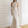 SoDigne Mermaid Lace Bride Dresses Sleeveless Detachable Sleeves Wedding Dress Long Bridal Gowns Robe De Mairee Customized