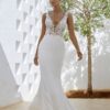 SoDigne Mermaid Wedding Dresses Satin Lace Appliques V-neck Sleeveless Bridal Dress 2024 Bride Gown Long vestidos de novia 6 Sbcd75d98b88b4382b1646e7b4b25e86aq Cropped