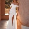 BIGDAY Pleat Off The Shoulder Mermaid Wedding Dress Flowers Boat-Neck Open Back Split Bridal Gown Vestido De Noiva Customized 5 Sbd310ab26c0b48ad84c035f67893db55j Cropped