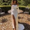 Elegant Mermaid Long Sleeve Wedding Dress 2025 Boat-Neck Lace Side Slit Zipper Back Sexy Bridal Gown Vestido De Noiva Customized 6 Sbd38eeacec7c4c788a0326aa30fee095a Cropped