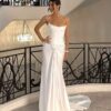 BIGDAY Modern Mermaid Wedding Dress Boat-Neck Lace Appliqued Pleat Open Back Lace-up Bridal Gown Vestido De Noiva Customized 4 Sbf32bb77a5894651854744cc4e960670A Cropped