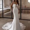 SoDigne Mermaid Satin Wedding Dress Sweetheart Sleeveless Lace Appliques Bride Dresses Bridal Gowns Robe De Mairee Customized 5 Sd55a6e8b6bb445ed8c4bf814350bf234G Cropped