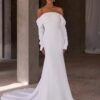 BIGDAY Long Sleeve Off The Shoulder Strapless Pleat Wedding Dress Open Back Sweep Train Bridal Gown Vestido De Noiva Customized 7 Sd60c989f183a4655b1cf4f6f03587d19G Cropped