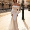 SoDigne Elegant Wedding Dresses Off Shoulder Long Sleeves Mermaid Satin Bride Dress vestidos de novia Satin Simple Party Gown 5 Se4c7b04ff6724460a521ed5a41df4d2fT Cropped1