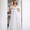 SoDigne A-line Off Shoulder Wedding Dresses V-neck Sleeveless Satin Bridal Dress Long Elegant Bridal Gown 2025 Customized 5 Se92dd226ecb8443281351c356f9fe7b97 Cropped