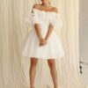 Customized Civil Short Boho Wedding Dresses Off The Shoulder Tiered Ruffles Puffy Mini Wedding Party Gowns For Bride Robes 2025 7 Sf0863bce00094143960c796f1bdda9adb Cropped