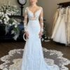 SoDigne Mermaid Boho Wedding Dresses V-neck Full Sleeves Tulle Appliques Bridal Dress Wedding Gown Robe De Mairee Customized 7 Sf73c411951b74c99a44067b72f667816M Cropped