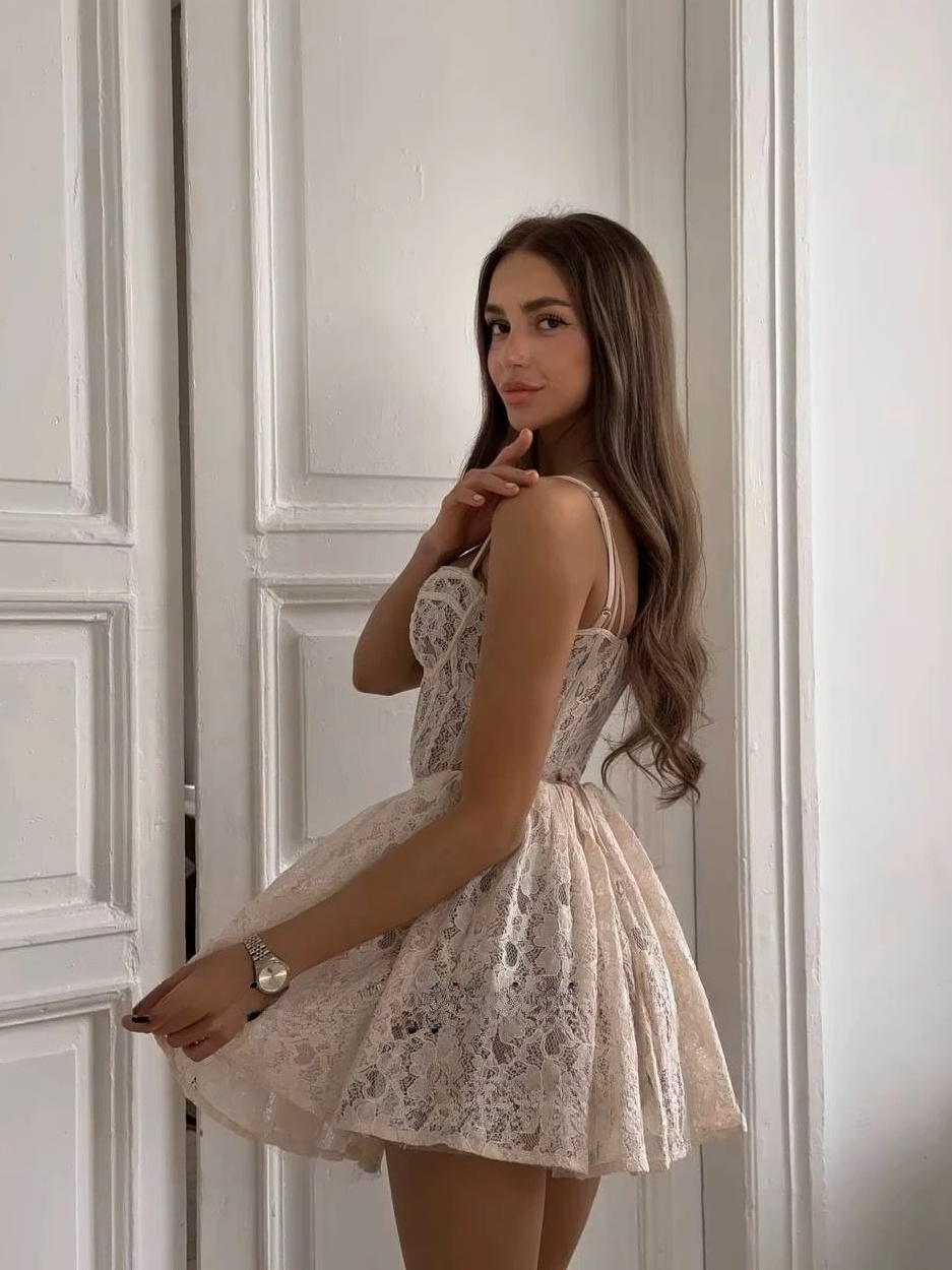 SoDigne A-line Lace Mini Wedding Dress Sweetheart Sleeveless Bride Dresses Beach Bridal Gowns vestidos de novia Customized 2 SoDigne A-line Lace Mini Wedding Dress Sweetheart Sleeveless Bride Dresses Beach Bridal Gowns vestidos de novia Customized – Image 2