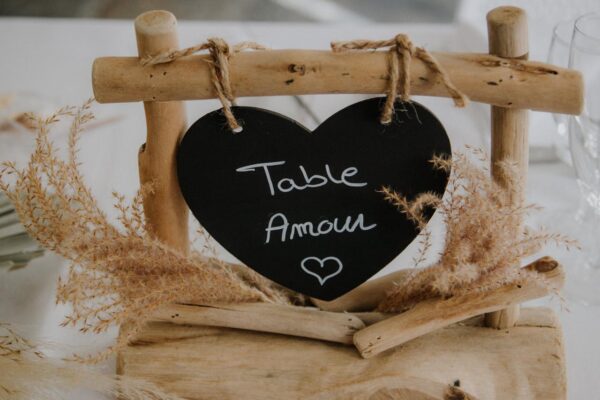 Nom de table mariage